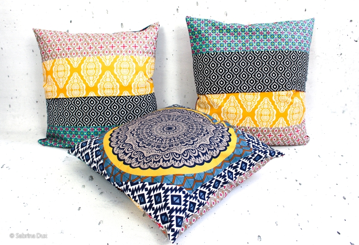 Canvas Swafing -  Pillow Party 2023 - Bunt/Mint - by Jolijou - Panel